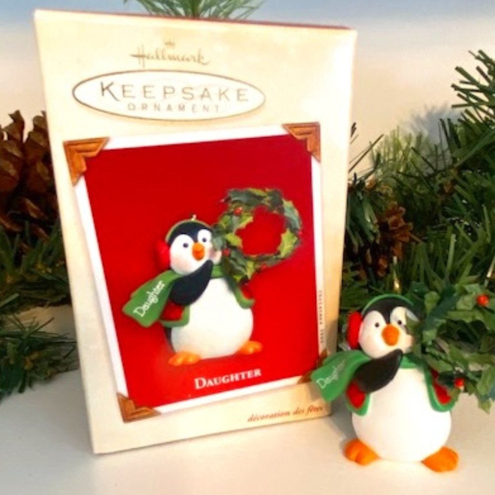 Hallmark "Daughter" Penguin Ornament 2003